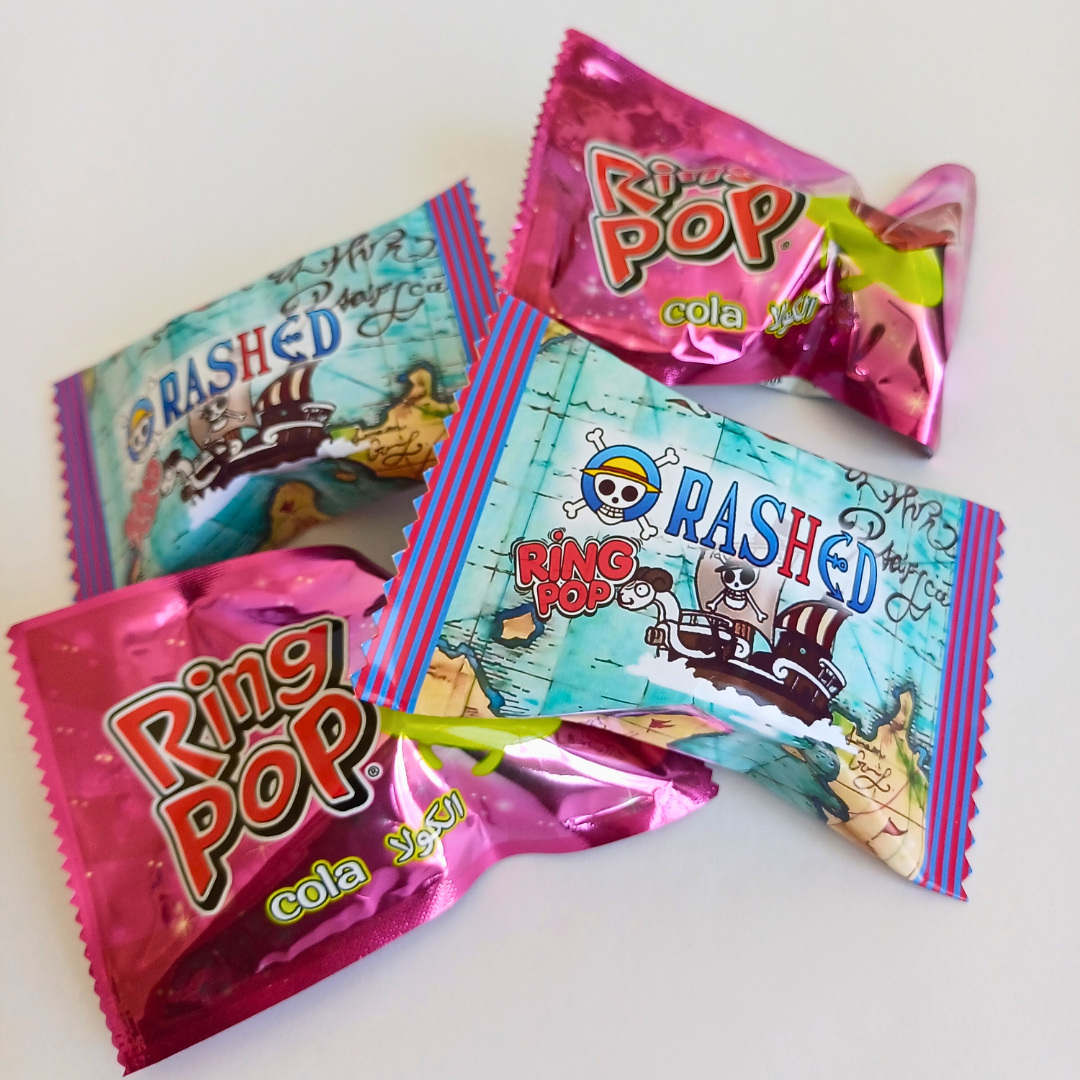 Customizable Ring Pop Candy Wrapper