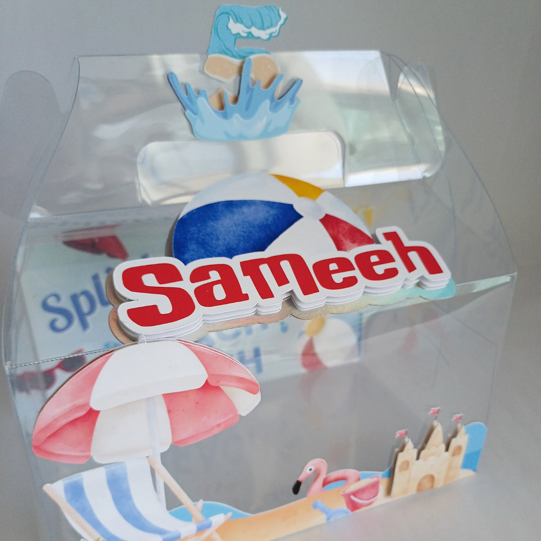 Clear 3D gable box