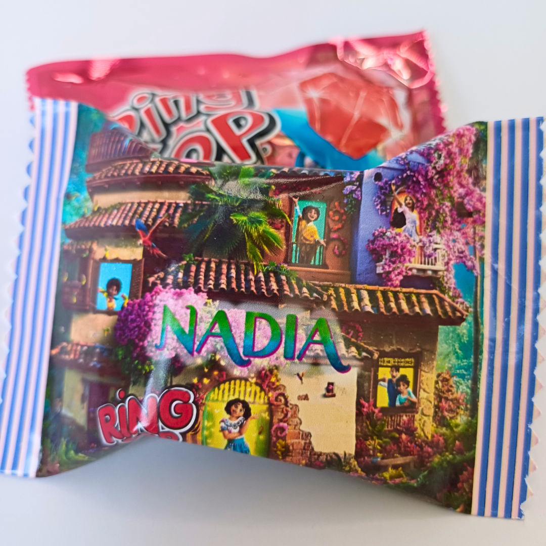 Customizable Ring Pop Candy Wrapper