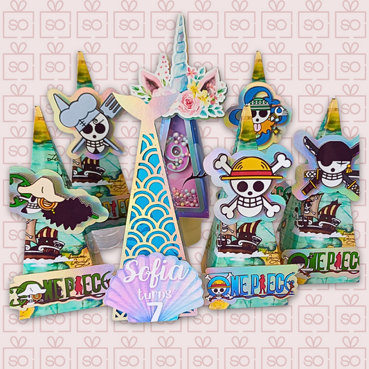 Pyramid-Shaped Themed Candy Boxes