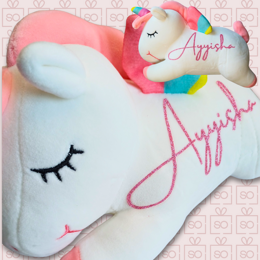 Personalized Unicorn Plush Toy