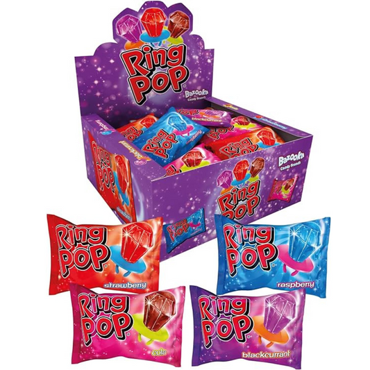 Bazooka Ring Pop Lollipop - 10 gms