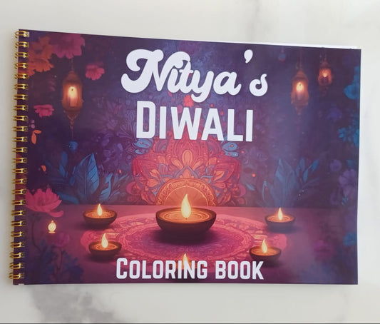 Diwali Personalized Activity Book A4 (includes crayons)